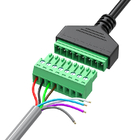 Connecteur femelle ou du mâle RJ45 8P8C au câble 30cm de 8 Pin Screw Terminals Converter Adapter longtemps