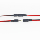 5.5mm x 2.1mm mâle de câble d'extension de tresse d'alimentation CC de 10 pouces (30cm)